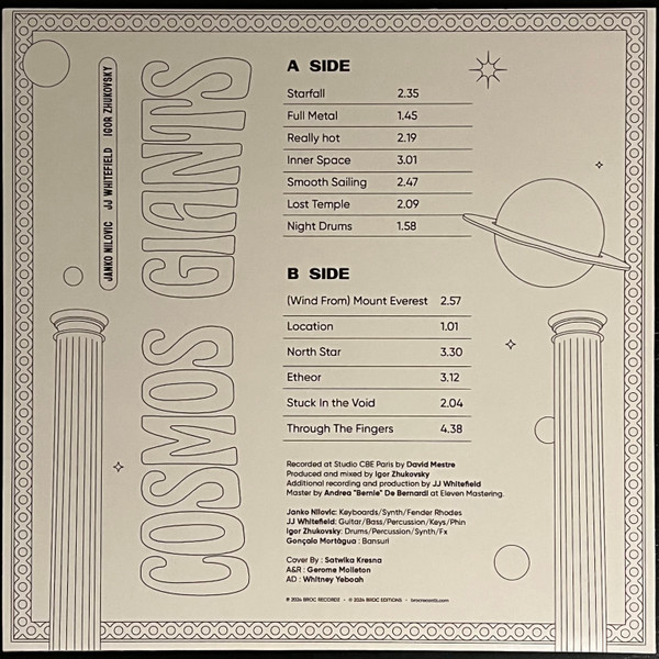 Janko Nilovic , Jan Whitefield , Igor Zhukovsky - Cosmos Giants | Broc Recordz (CG002) - 2 Janko Nilovic , Jan Whitefield , Igor Zhukovsky - Cosmos Giants | Broc Recordz (CG002) - 2