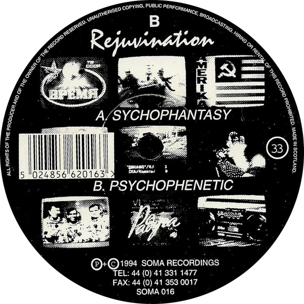 Rejuvination - Sychophantasy | Soma Quality Recordings (SOMA 016)