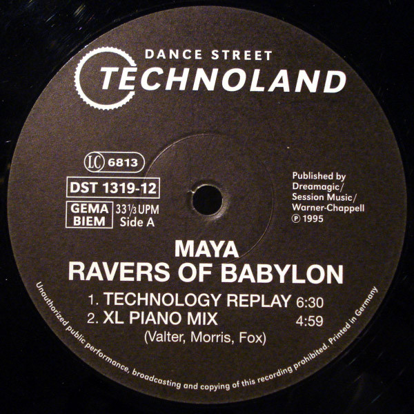 Maya - Ravers Of Babylon | Dance Street (DST 1319-12)