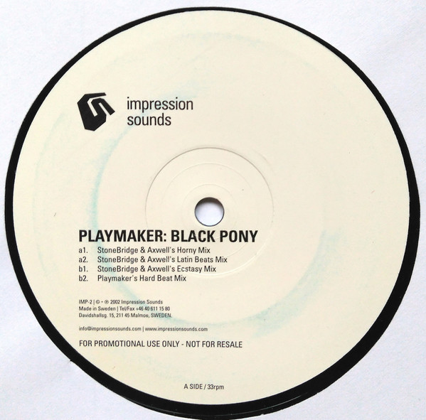 Playmaker - Black Pony | Impression Sounds (IMP-2)