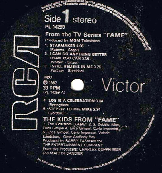 The Kids From Fame - The Kids From Fame | RCA Victor (PL 14259) - 3 The Kids From Fame - The Kids From Fame | RCA Victor (PL 14259) - 3