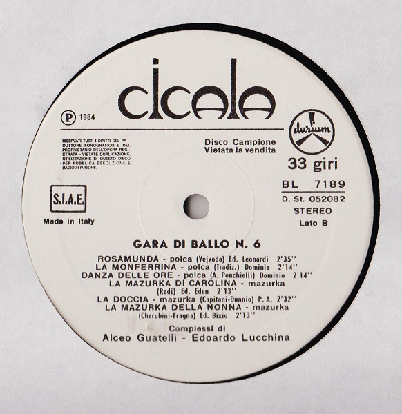 Various - Gara Di Ballo N.6 | Durium (BL 7189)