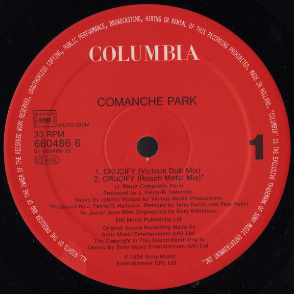 Comanche Park - Crucify | Columbia (660486 6) - 2