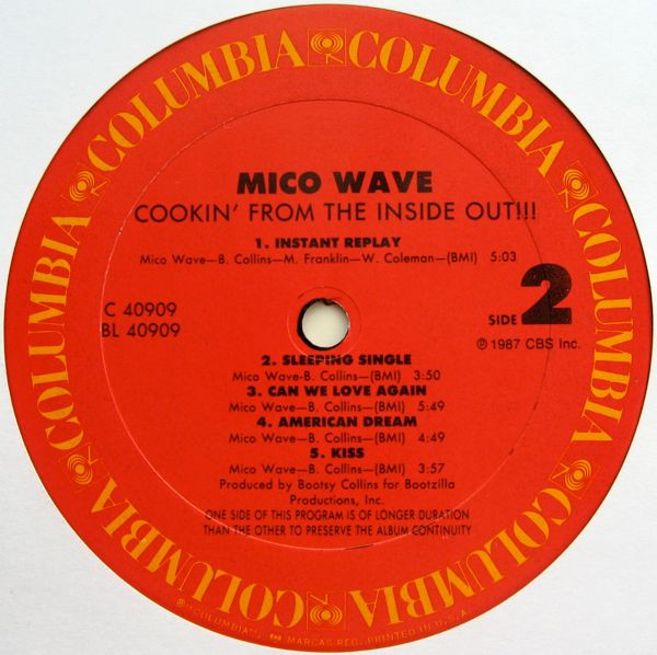 Mico Wave - Cookin' From The Inside Out!!! | Columbia (BFC 40909) - 4