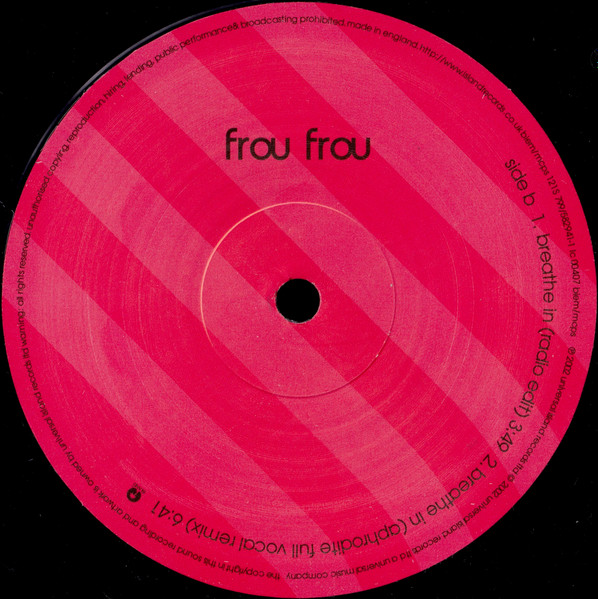 Frou Frou - Breathe In | Island Records (12IS 799) - 4