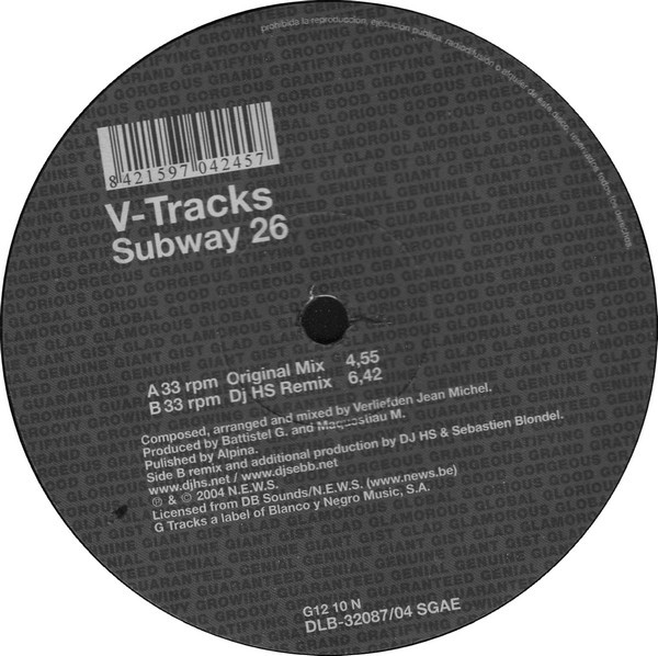 V-Tracks - Subway 26 | G Tracks (G12 10 N) - 3