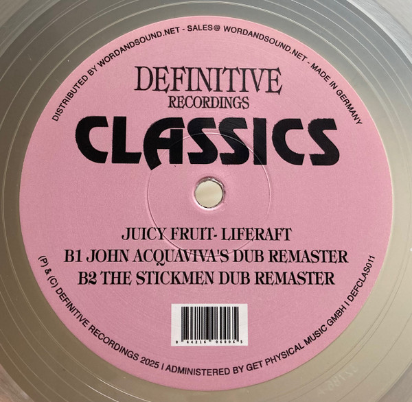 Juicy Fruit - Liferaft | Definitive Recordings (DEFCLAS011) - 3