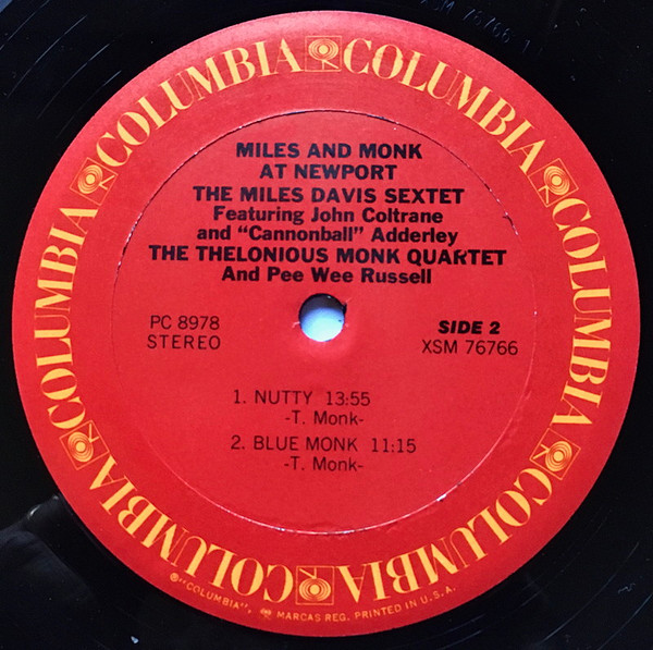 The Miles Davis Sextet & The Thelonious Monk Quartet - Miles & Monk At Newport | Columbia (PC 8978.) - 4 The Miles Davis Sextet & The Thelonious Monk Quartet - Miles & Monk At Newport | Columbia (PC 8978.) - 4