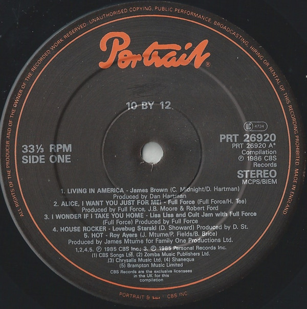 Various - 10 By 12 A Bad Album | Portrait (PRT 26920)