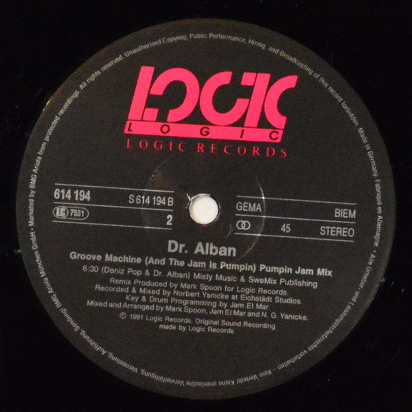 Dr. Alban - No Coke (Remix) | Logic Records (614 194) - 4