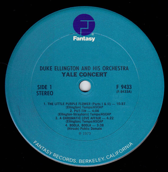 Duke Ellington And His Orchestra - Yale Concert | Fantasy (9433) - 3