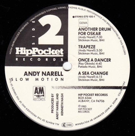 Andy Narell - Slow Motion | Hip Pocket Records (370 105-1) - 3 Andy Narell - Slow Motion | Hip Pocket Records (370 105-1) - 3