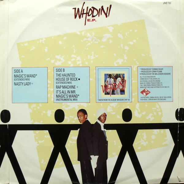 Whodini - The Whodini Electro 5 Track E.P. | Jive (JIVE T 61) - 2