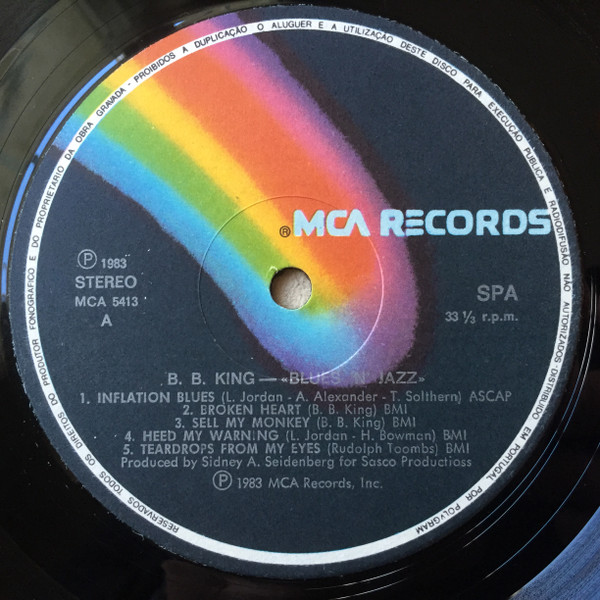B.B. King - Blues 'N' Jazz | MCA Records (MCA 5413) - 3