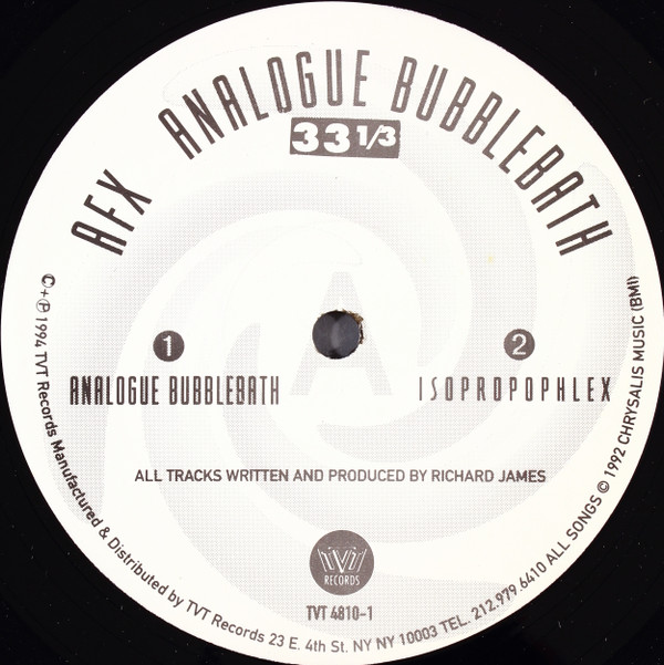 AFX - Analogue Bubblebath | TVT Records (TVT 4810-1) - 3
