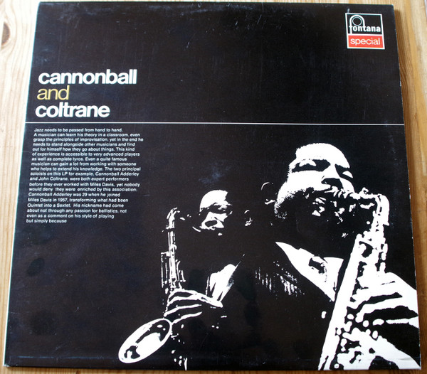 Cannonball Adderley And John Coltrane - Cannonball And Coltrane | Fontana (6430 082) - main Cannonball Adderley And John Coltrane - Cannonball And Coltrane | Fontana (6430 082) - main