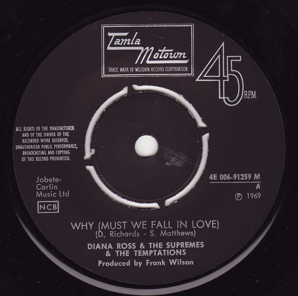 The Supremes & The Temptations - Why | Tamla Motown (4E006-91259) - 3