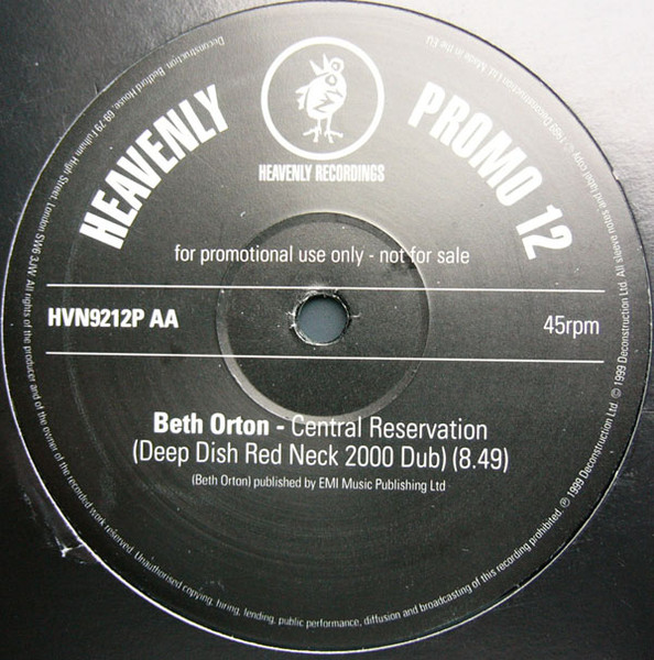 Beth Orton - Central Reservation | Heavenly (HVN9212P) - 2