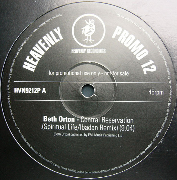 Beth Orton - Central Reservation | Heavenly (HVN9212P) - main