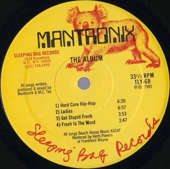 Mantronix - The Album | Sleeping Bag Records (TLX-6) - 4