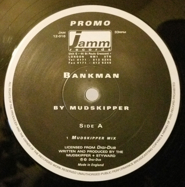 Mudskipper vs. Styward - Bankman / Dubcowboys | Jamm Records (JAM 12-016) - 2