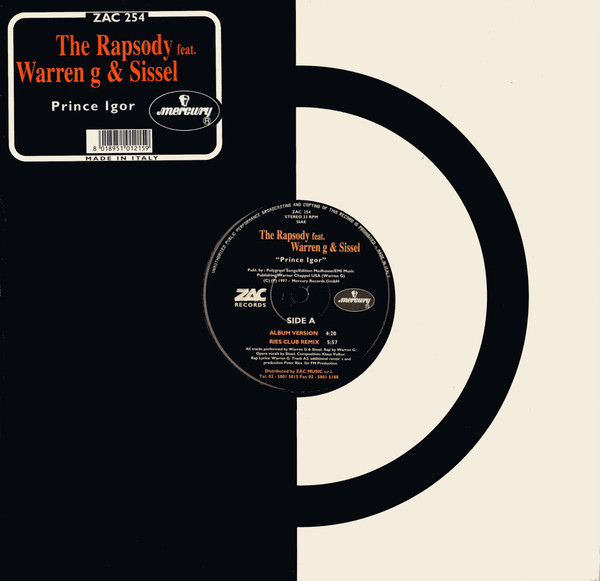 The Rapsody Feat. Warren G & Sissel - Prince Igor | Zac Records (ZAC 254) The Rapsody Feat. Warren G & Sissel - Prince Igor | Zac Records (ZAC 254)