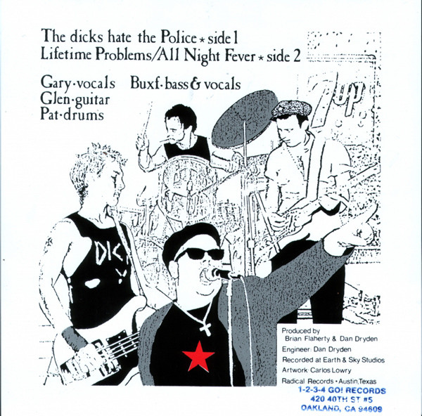Dicks - Hate The Police | 1-2-3-4 Go! Records (GO-53) - 2