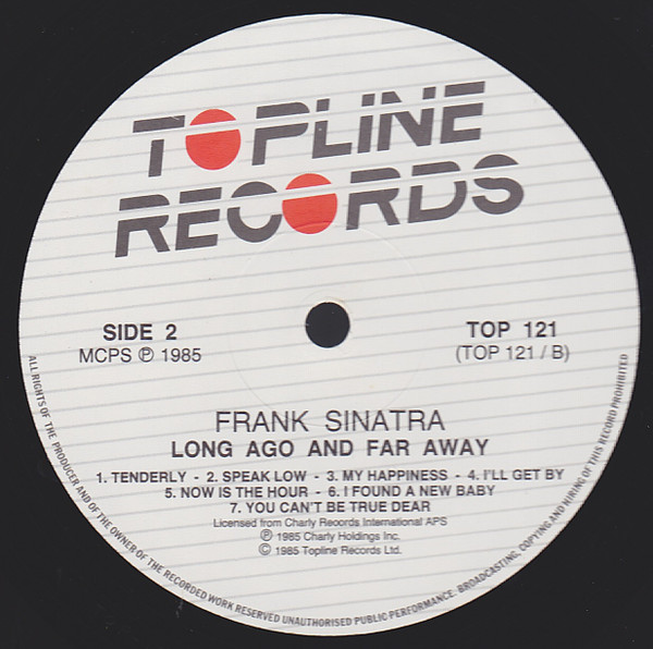 Frank Sinatra - Long Ago And Far Away | Topline Records (TOP 121) - 4
