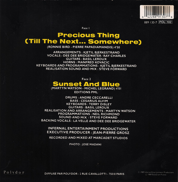 Ray Charles & Dee Dee Bridgewater - Precious Thing | Polydor (889 130-7) - 2