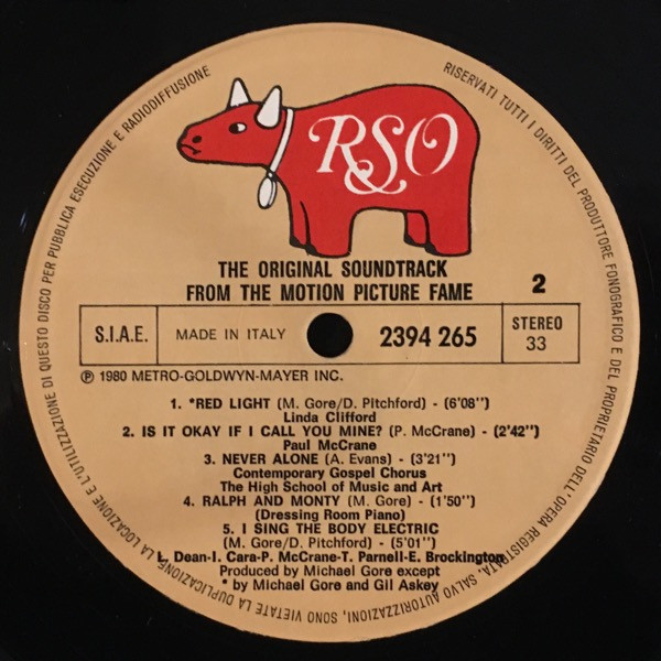 Various - Fame = Saranno Famosi - Colonna Sonora Originale Del Film | RSO (2394 265) - 4 Various - Fame = Saranno Famosi - Colonna Sonora Originale Del Film | RSO (2394 265) - 4