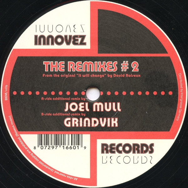 David Roiseux - It Will Change (The Remixes #2) | Innovez Records (INN-005)
