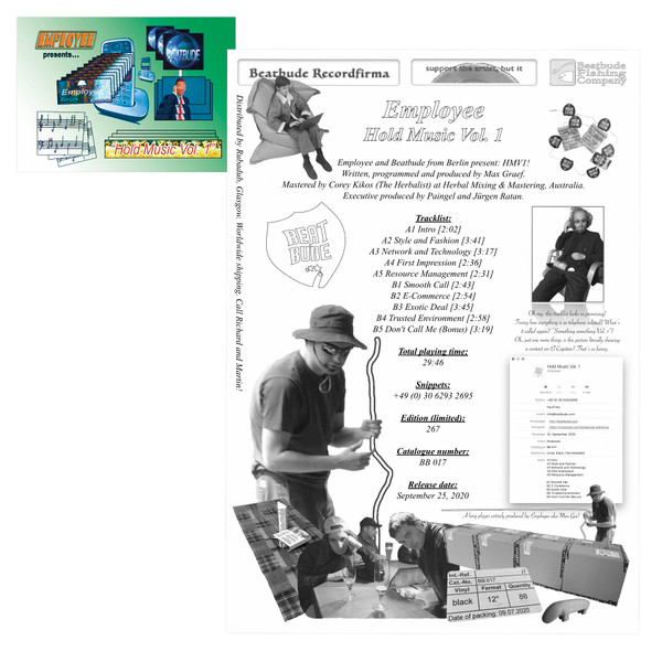 Employee - Hold Music Vol. 1 | Beatbude (BB 017) - main Employee - Hold Music Vol. 1 | Beatbude (BB 017) - main