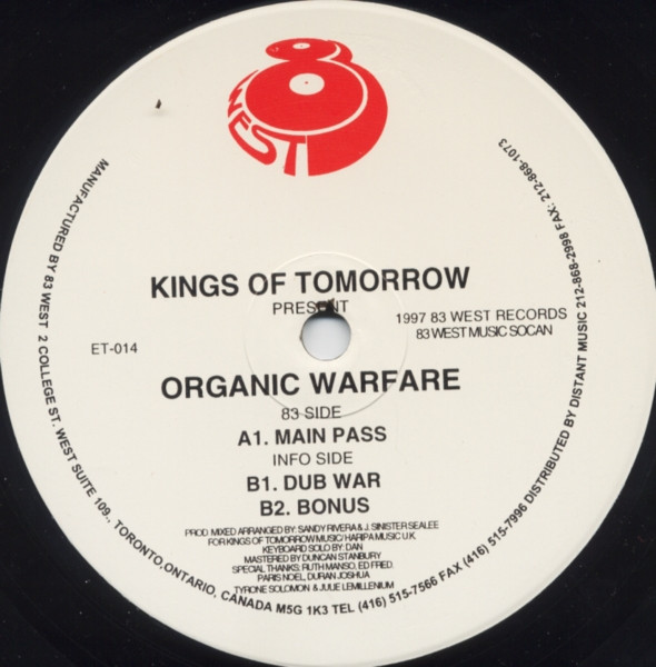 Kings Of Tomorrow - Organic Warfare | 83 West Records (ET-014) - main