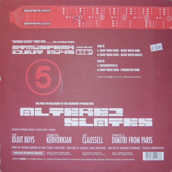 Atmosfear Versus Idjut Boys - Atmosfear Versus Idjut Boys EP | Disorient (SUSHI 06) - 2