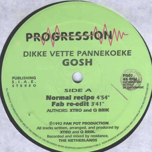 Gosh - Dikke Vette Pannekoeke | Progression (PG 01) - 3 Gosh - Dikke Vette Pannekoeke | Progression (PG 01) - 3