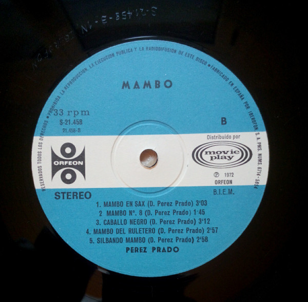 Perez Prado - ¡Mambo! | Orfeon (S-21.458) - 4