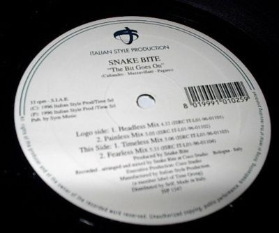 Snake Bite - The Bit Goes On | Italian Style Production (ISP 1347)