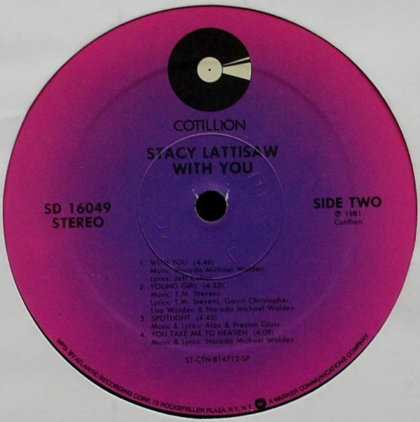 Stacy Lattisaw - With You | Cotillion (SD 16049) - 4 Stacy Lattisaw - With You | Cotillion (SD 16049) - 4