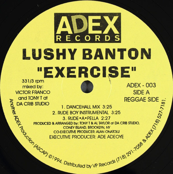 Lushy Banton - Exercise | Adex Records (ADEX-003)