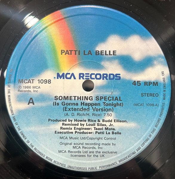 Patti LaBelle - Something Special (Is Gonna Happen Tonight) | MCA Records (MCAT 1098) - 3 Patti LaBelle - Something Special (Is Gonna Happen Tonight) | MCA Records (MCAT 1098) - 3