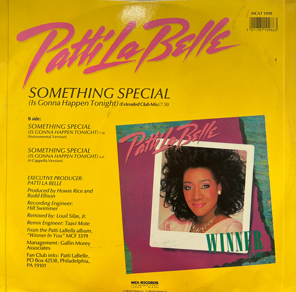 Patti LaBelle - Something Special (Is Gonna Happen Tonight) | MCA Records (MCAT 1098) - 2 Patti LaBelle - Something Special (Is Gonna Happen Tonight) | MCA Records (MCAT 1098) - 2