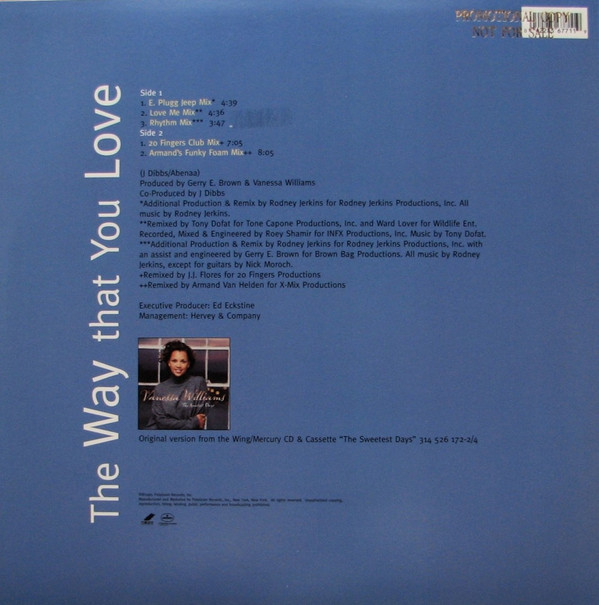 Vanessa Williams - The Way That You Love | Mercury (856 771-1) - 6