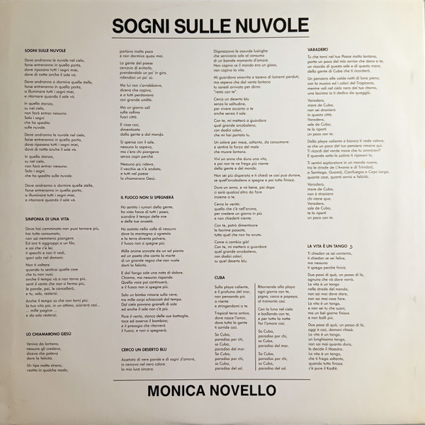 Monica Novello - Sogni Sulle Nuvole | International Joker Production (LPSM 4259) - 4 Monica Novello - Sogni Sulle Nuvole | International Joker Production (LPSM 4259) - 4