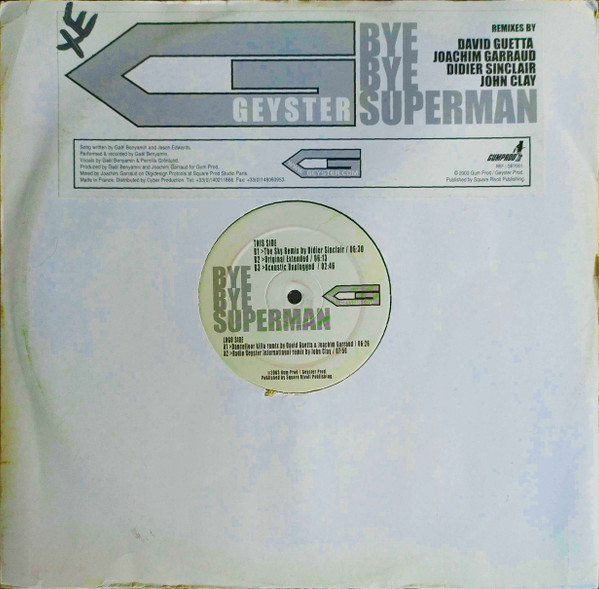 Geyster - Bye Bye Superman | Gum Prod/Geyster Prod (GEY001) Geyster - Bye Bye Superman | Gum Prod/Geyster Prod (GEY001)