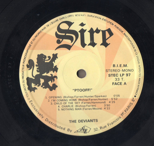 The Deviants - Ptooff! | Sire (STEC LP 97) - 3