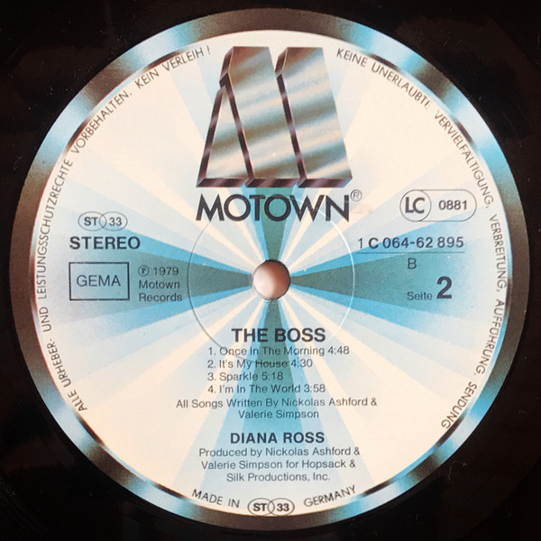 Diana Ross - The Boss | Motown (1C 064-62 895) - 4