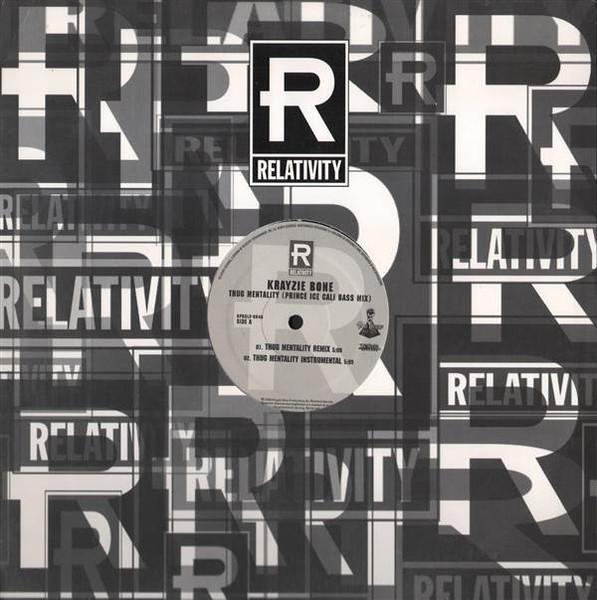 Krayzie Bone - Thug Mentality (Prince Ice Cali Bass Mix) | Relativity (RPROLP-0946) Krayzie Bone - Thug Mentality (Prince Ice Cali Bass Mix) | Relativity (RPROLP-0946)