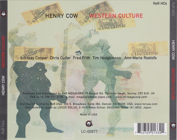 Henry Cow - Western Culture | ReR Megacorp (ReR HC4) - 2