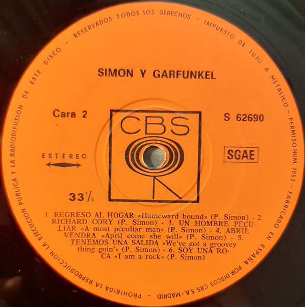 Simon & Garfunkel - Sounds Of Silence | CBS (S-62690) - 4
