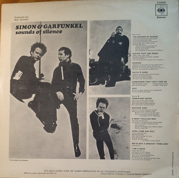 Simon & Garfunkel - Sounds Of Silence | CBS (S-62690) - 2